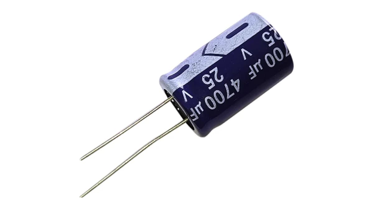 Radial aluminum electrolytic capacitor